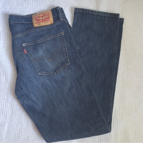 Levi’s 511 Slim Fit Jeans Dark Wash W34 L32  34 x 32 - Picture 1 of 5